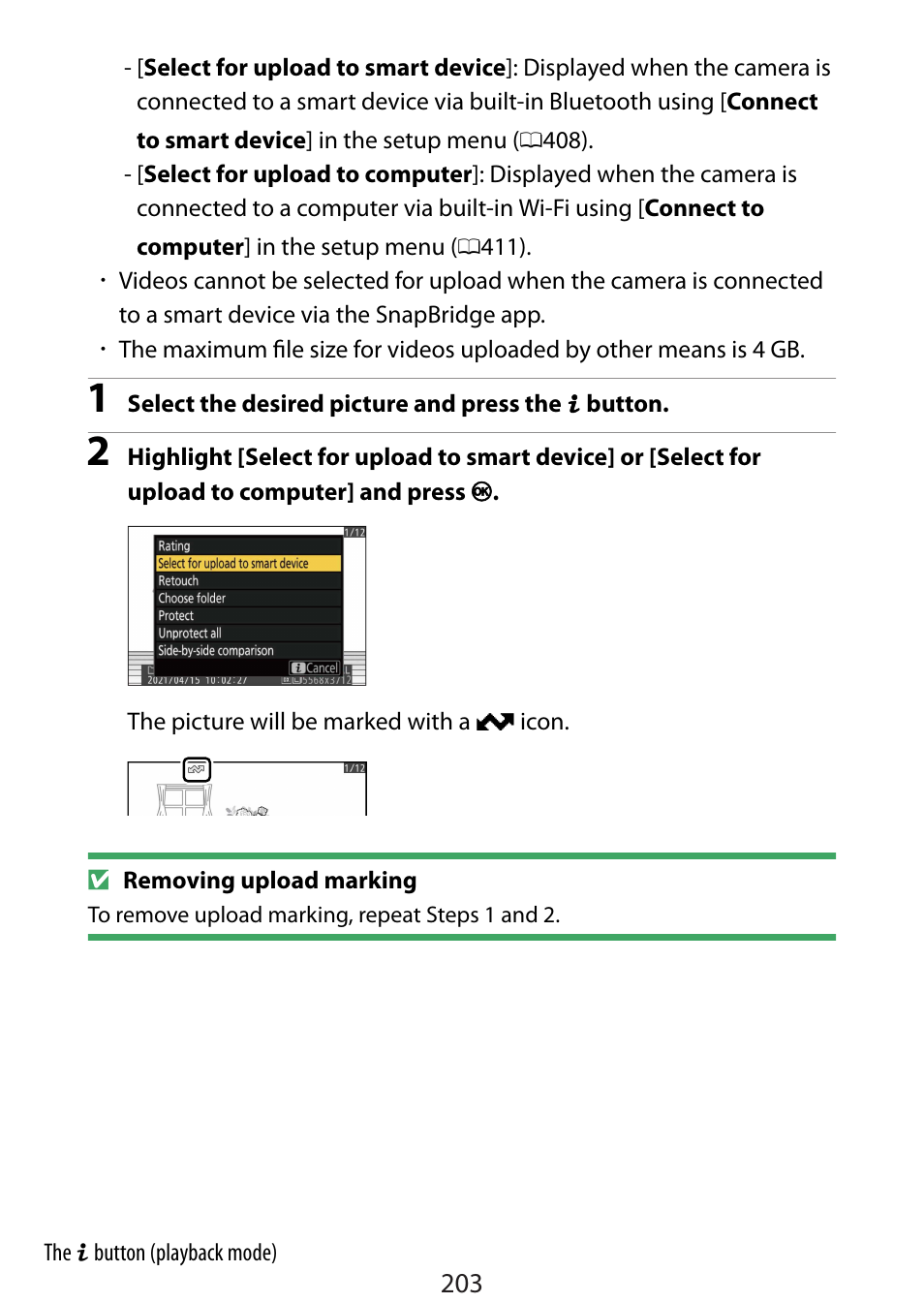 Nikon Zfc Mirrorless Camera with 28mm Lens User Manual | Page 203 / 624