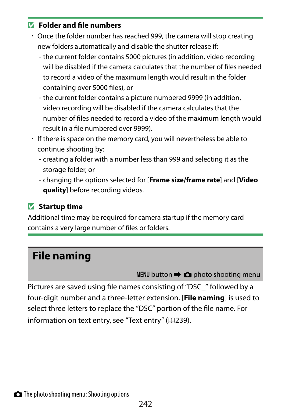 File naming | Nikon Zfc Mirrorless Camera with 28mm Lens User Manual | Page 242 / 624