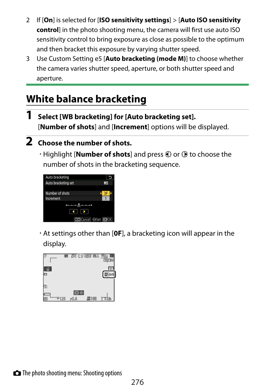 White balance bracketing | Nikon Zfc Mirrorless Camera with 28mm Lens User Manual | Page 276 / 624