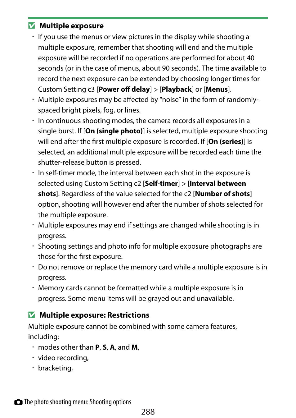 Nikon Zfc Mirrorless Camera with 28mm Lens User Manual | Page 288 / 624