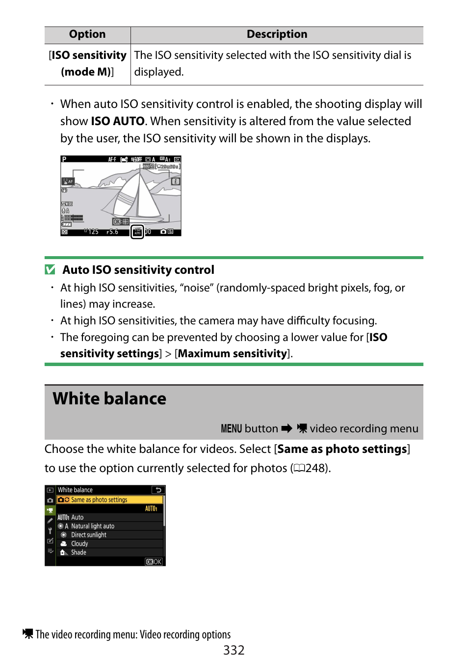 White balance | Nikon Zfc Mirrorless Camera with 28mm Lens User Manual | Page 332 / 624