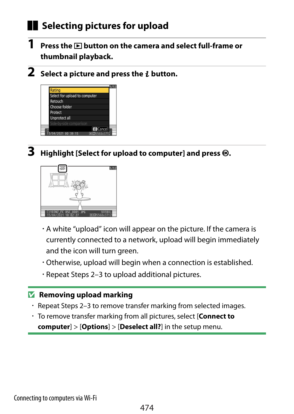 Nikon Zfc Mirrorless Camera with 28mm Lens User Manual | Page 474 / 624