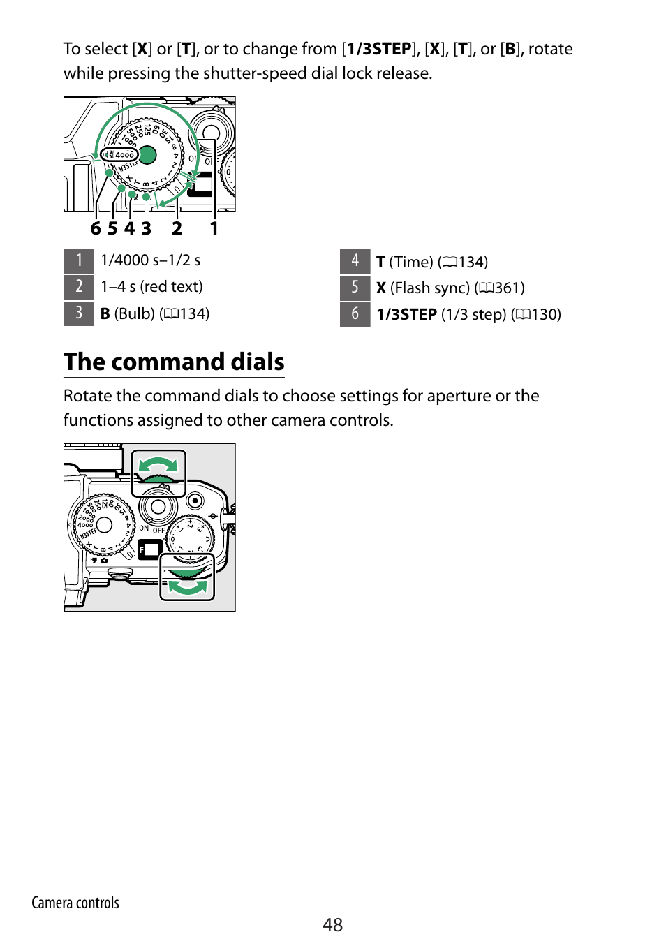 The command dials, Ommand dial | Nikon Zfc Mirrorless Camera with 28mm Lens User Manual | Page 48 / 624