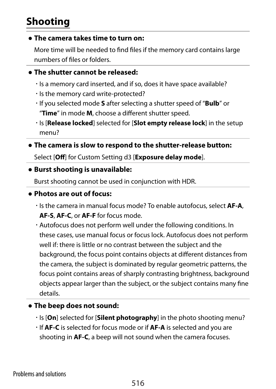 Shooting | Nikon Zfc Mirrorless Camera with 28mm Lens User Manual | Page 516 / 624