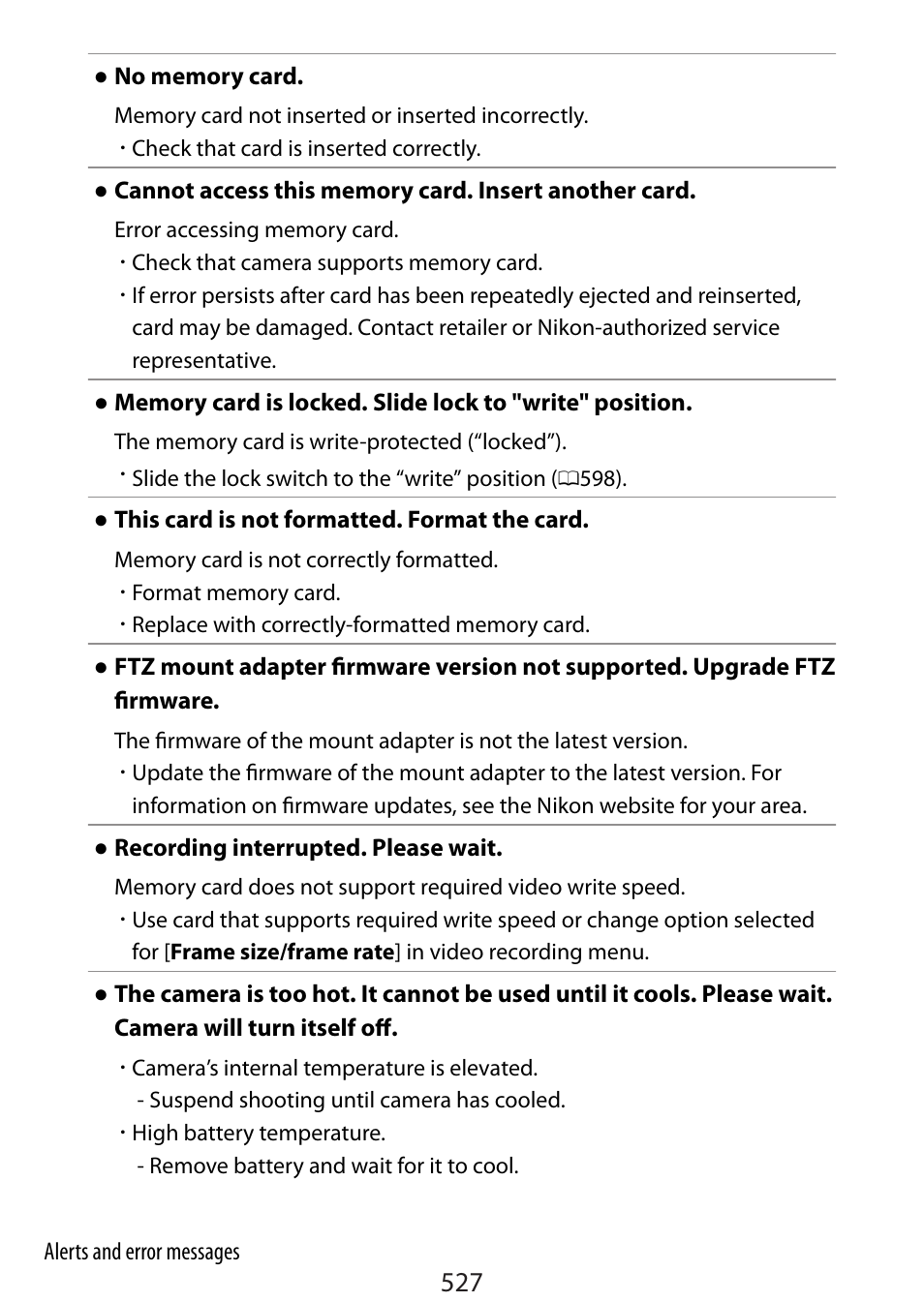 Nikon Zfc Mirrorless Camera with 28mm Lens User Manual | Page 527 / 624