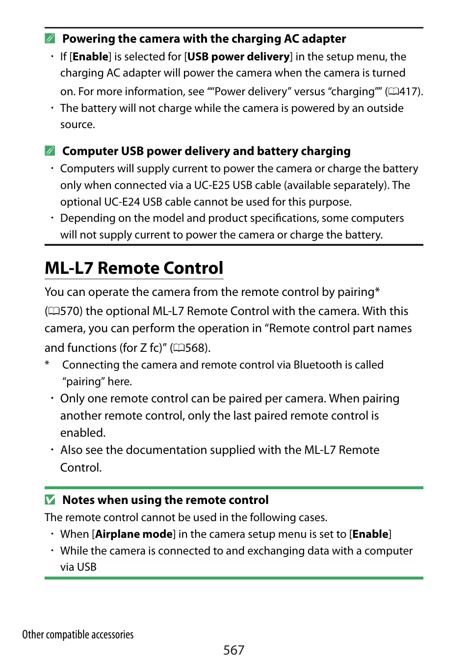 Ml-l7 remote control | Nikon Zfc Mirrorless Camera with 28mm Lens User Manual | Page 567 / 624