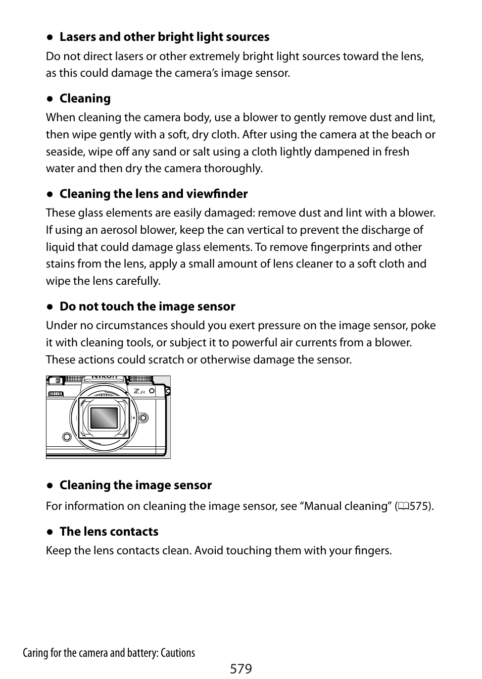 Nikon Zfc Mirrorless Camera with 28mm Lens User Manual | Page 579 / 624