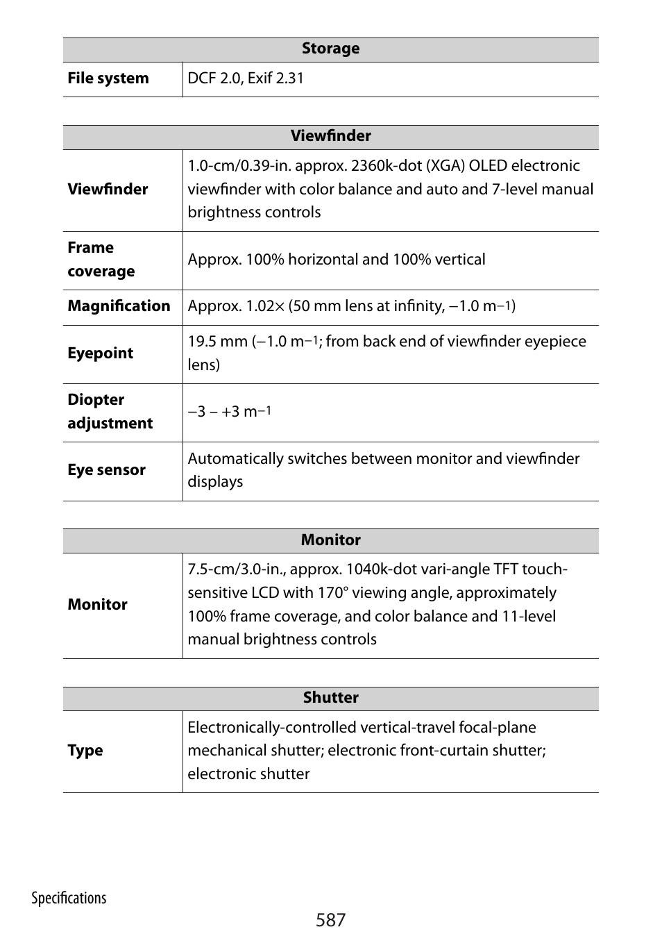 Nikon Zfc Mirrorless Camera with 28mm Lens User Manual | Page 587 / 624