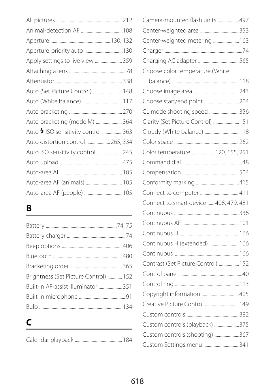 Nikon Zfc Mirrorless Camera with 28mm Lens User Manual | Page 618 / 624