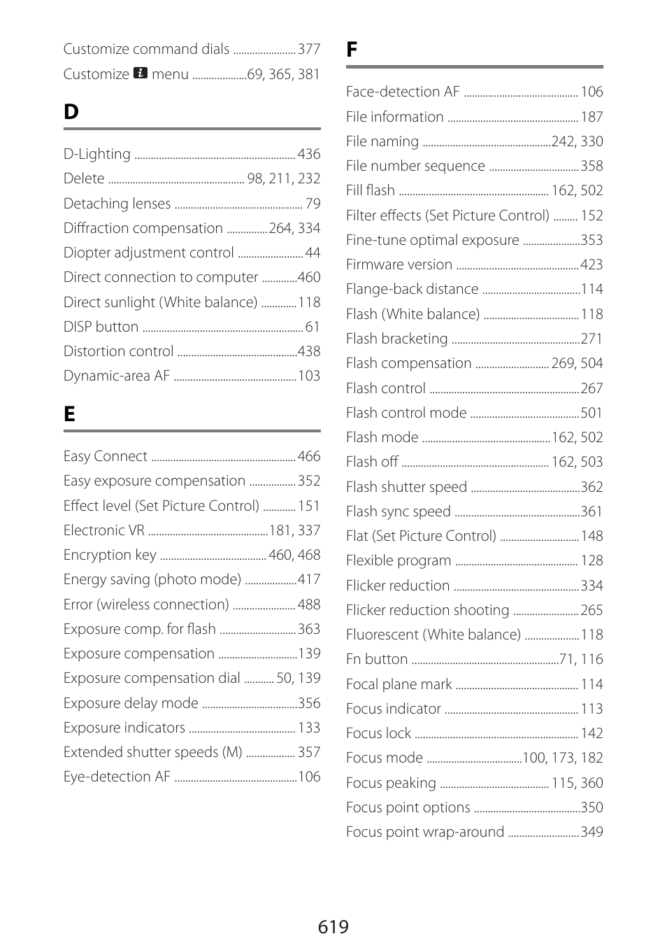 Nikon Zfc Mirrorless Camera with 28mm Lens User Manual | Page 619 / 624