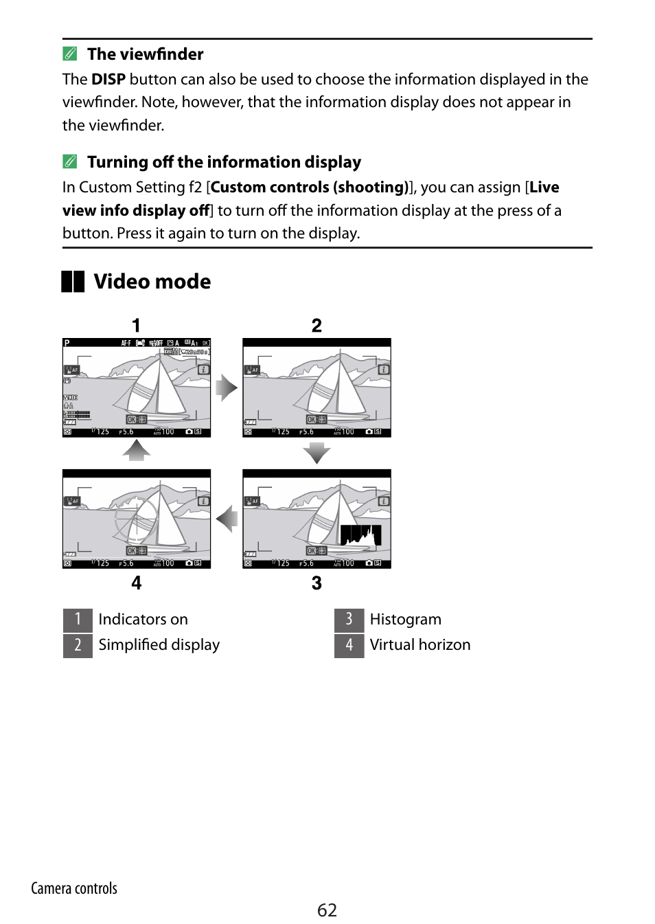 Video mode | Nikon Zfc Mirrorless Camera with 28mm Lens User Manual | Page 62 / 624