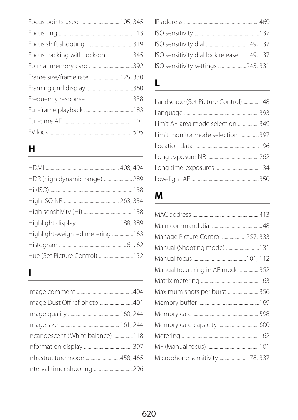 Nikon Zfc Mirrorless Camera with 28mm Lens User Manual | Page 620 / 624