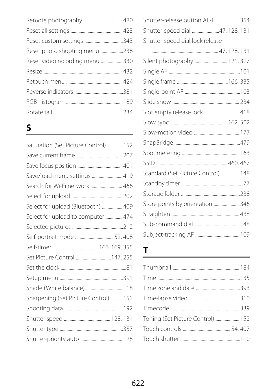 Nikon Zfc Mirrorless Camera with 28mm Lens User Manual | Page 622 / 624
