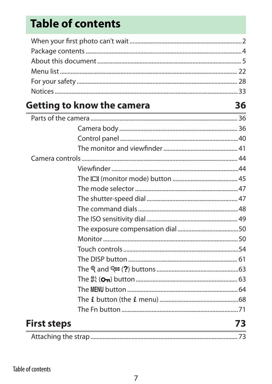 Nikon Zfc Mirrorless Camera with 28mm Lens User Manual | Page 7 / 624