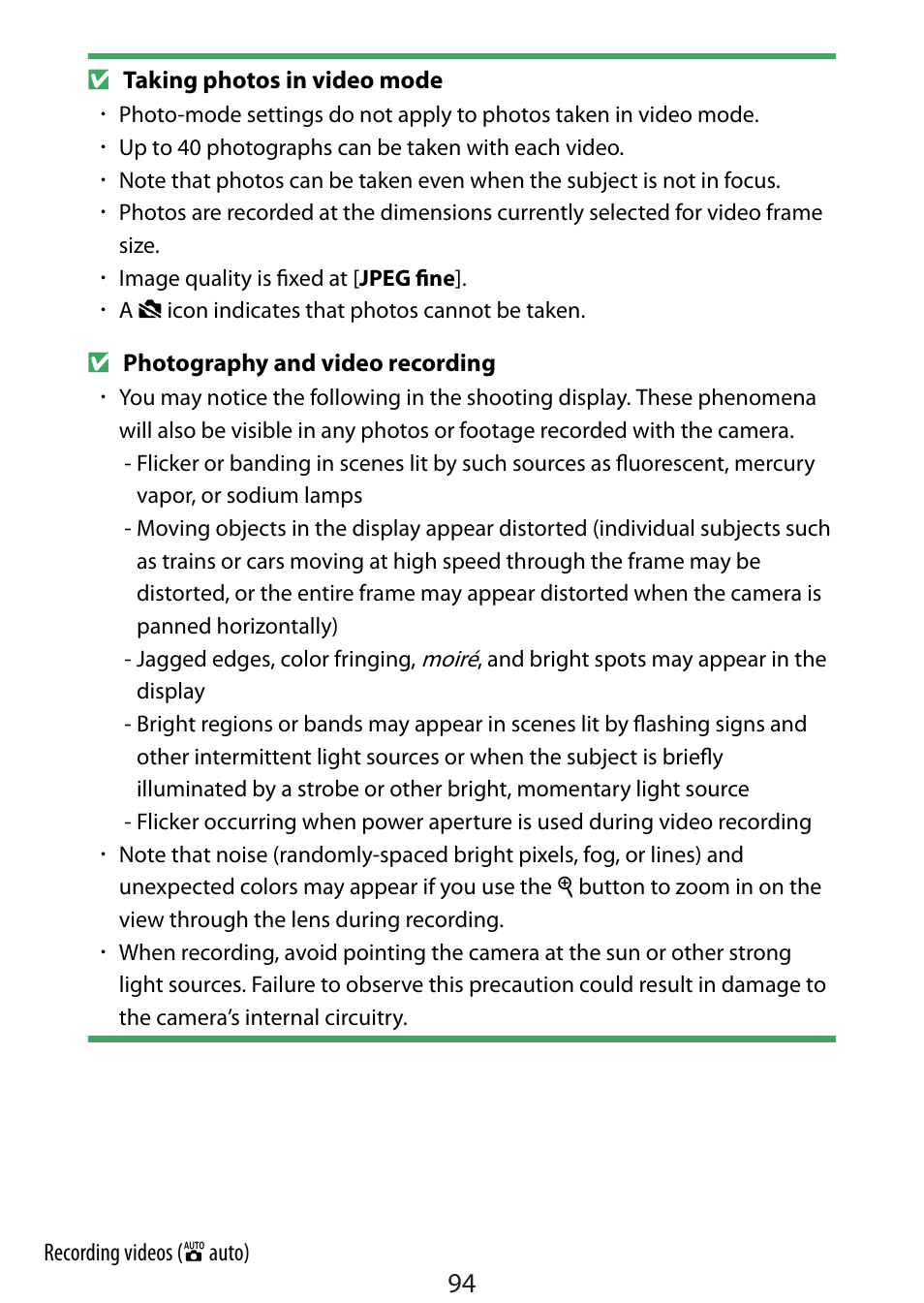 Nikon Zfc Mirrorless Camera with 28mm Lens User Manual | Page 94 / 624
