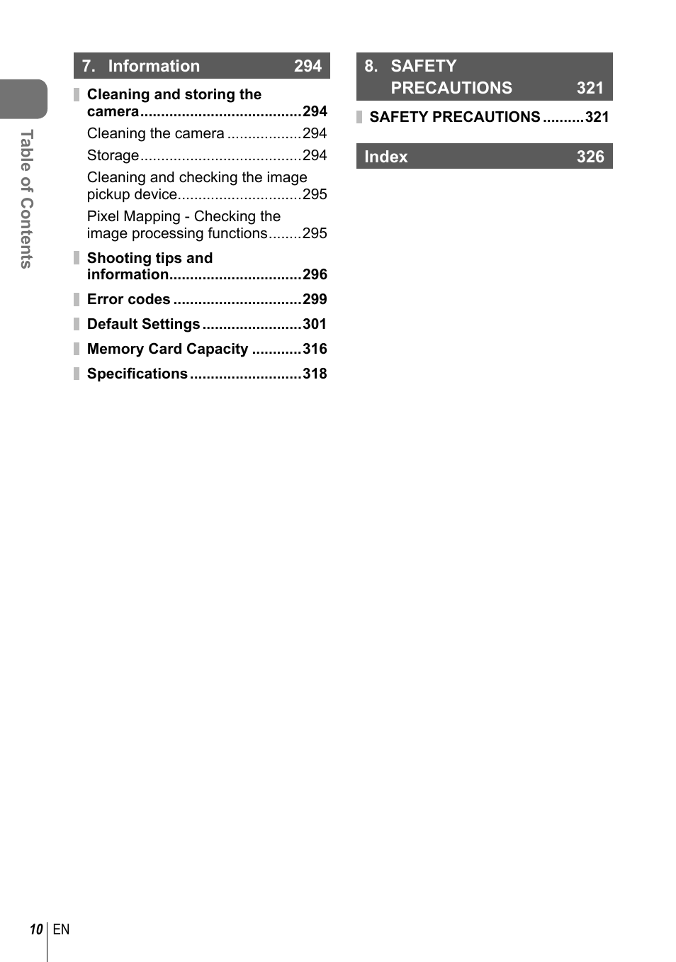 Olympus OM-D E-M1 Mark III Mirrorless Camera User Manual | Page 10 / 333