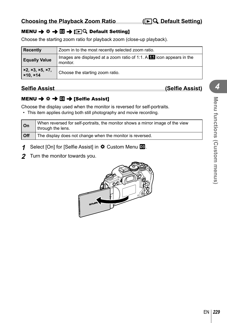 Olympus OM-D E-M1 Mark III Mirrorless Camera User Manual | Page 229 / 333