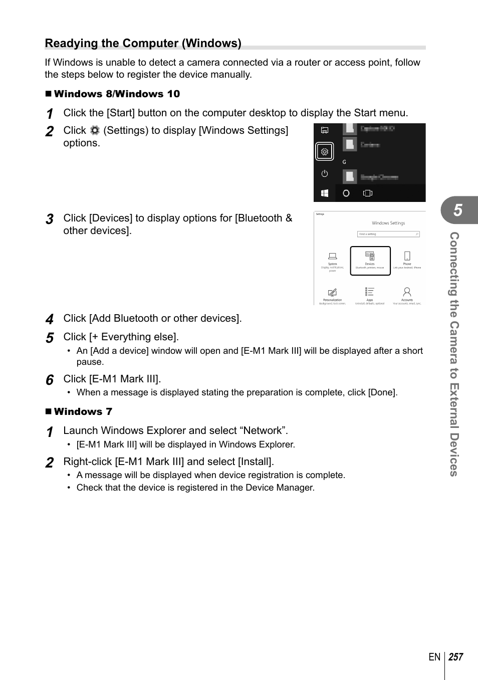 Olympus OM-D E-M1 Mark III Mirrorless Camera User Manual | Page 257 / 333
