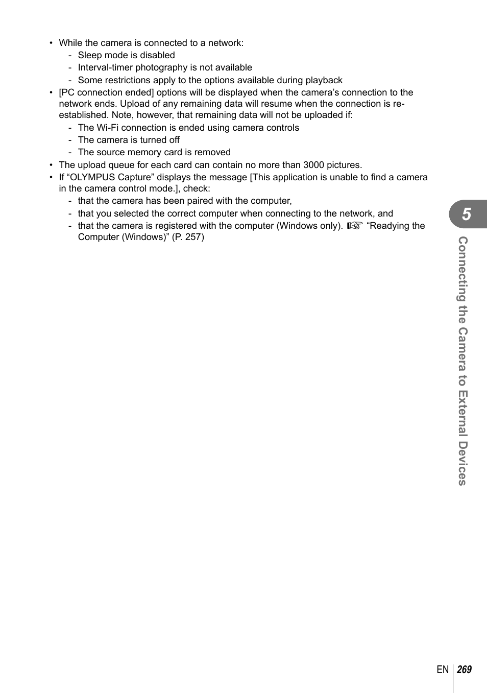Olympus OM-D E-M1 Mark III Mirrorless Camera User Manual | Page 269 / 333