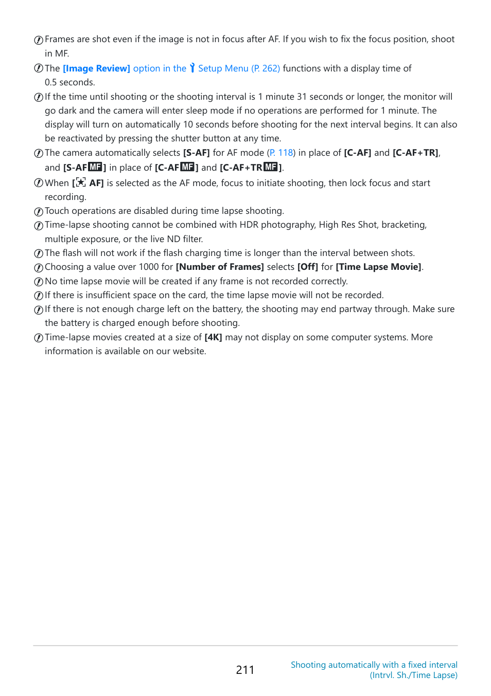 OM SYSTEM OM-5 Mirrorless Camera with 12-45mm f/4 PRO Lens (Silver) User Manual | Page 211 / 467