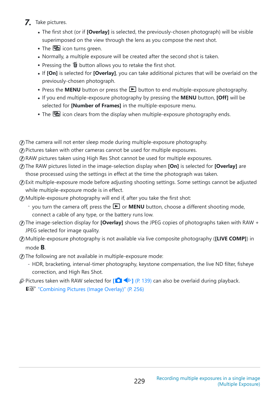 OM SYSTEM OM-5 Mirrorless Camera with 12-45mm f/4 PRO Lens (Silver) User Manual | Page 229 / 467