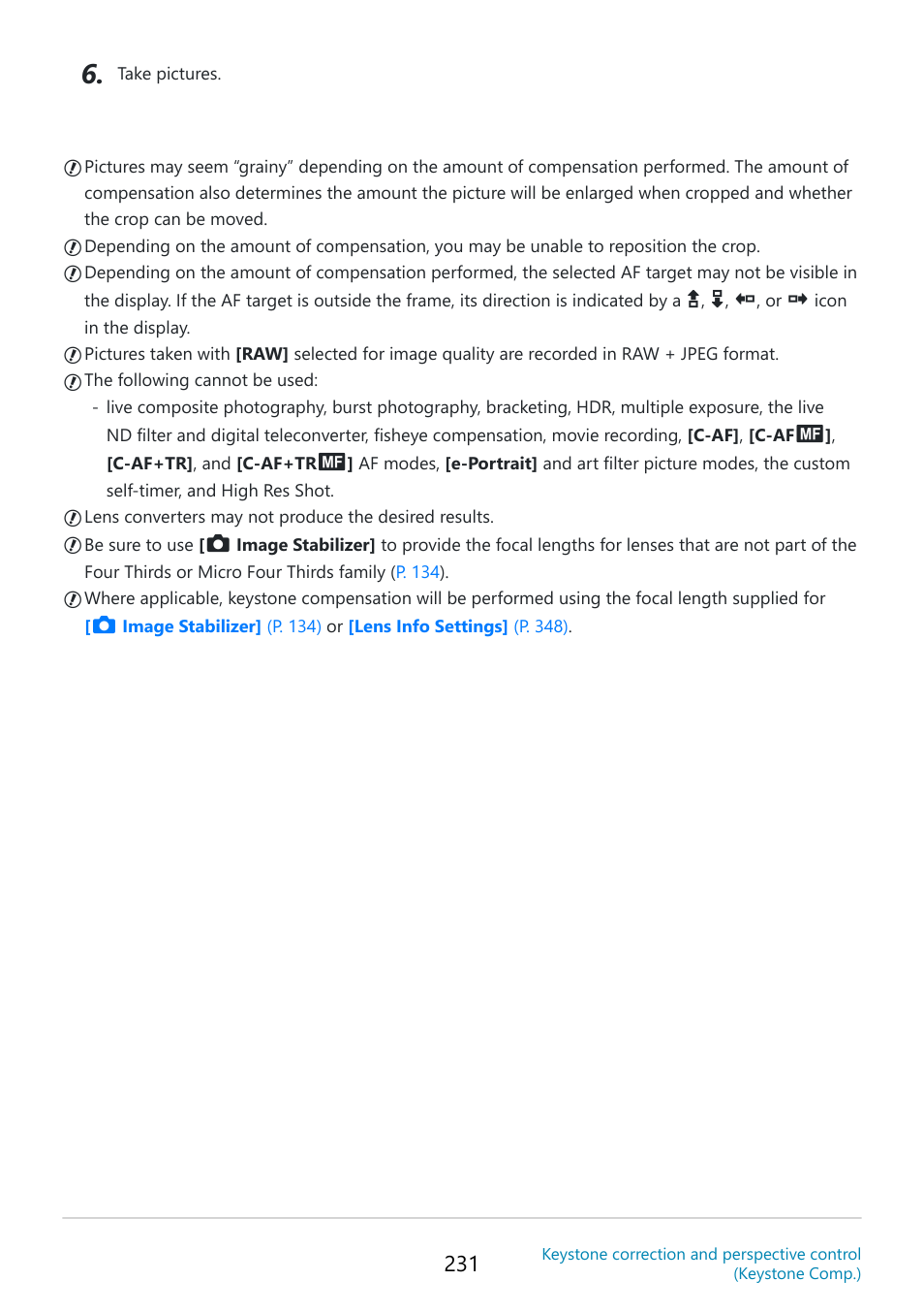 OM SYSTEM OM-5 Mirrorless Camera with 12-45mm f/4 PRO Lens (Silver) User Manual | Page 231 / 467