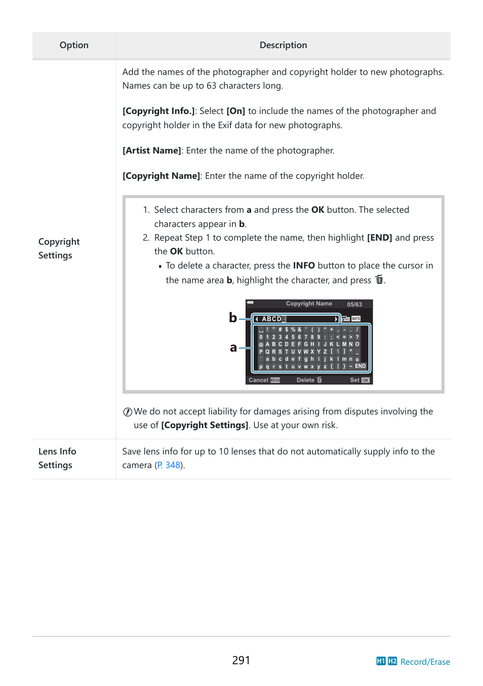 OM SYSTEM OM-5 Mirrorless Camera with 12-45mm f/4 PRO Lens (Silver) User Manual | Page 291 / 467