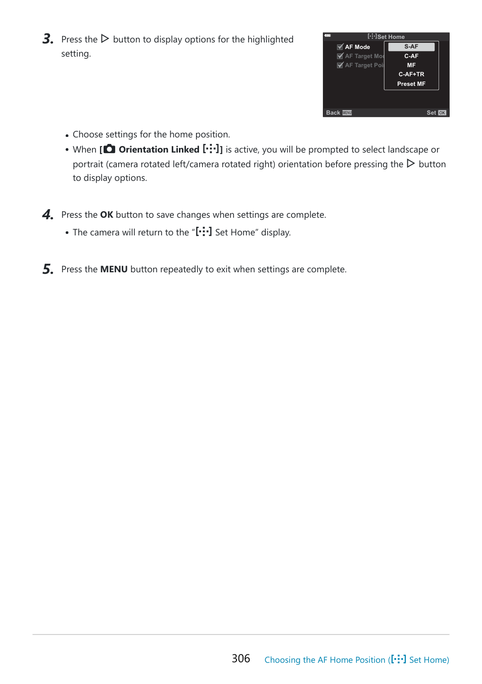 OM SYSTEM OM-5 Mirrorless Camera with 12-45mm f/4 PRO Lens (Silver) User Manual | Page 306 / 467