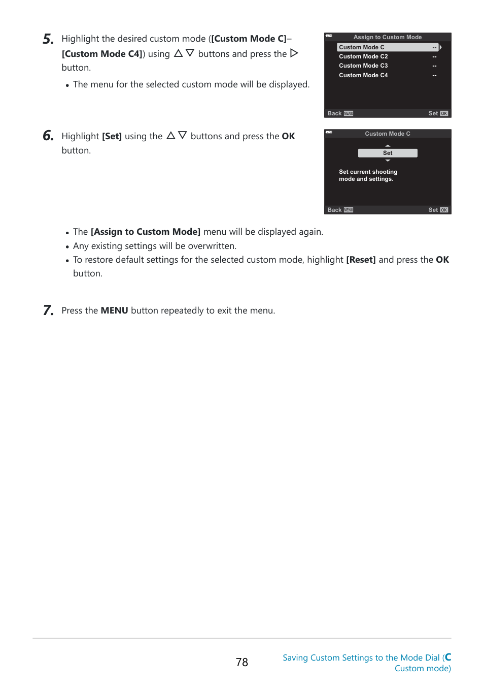 OM SYSTEM OM-5 Mirrorless Camera with 12-45mm f/4 PRO Lens (Silver) User Manual | Page 78 / 467