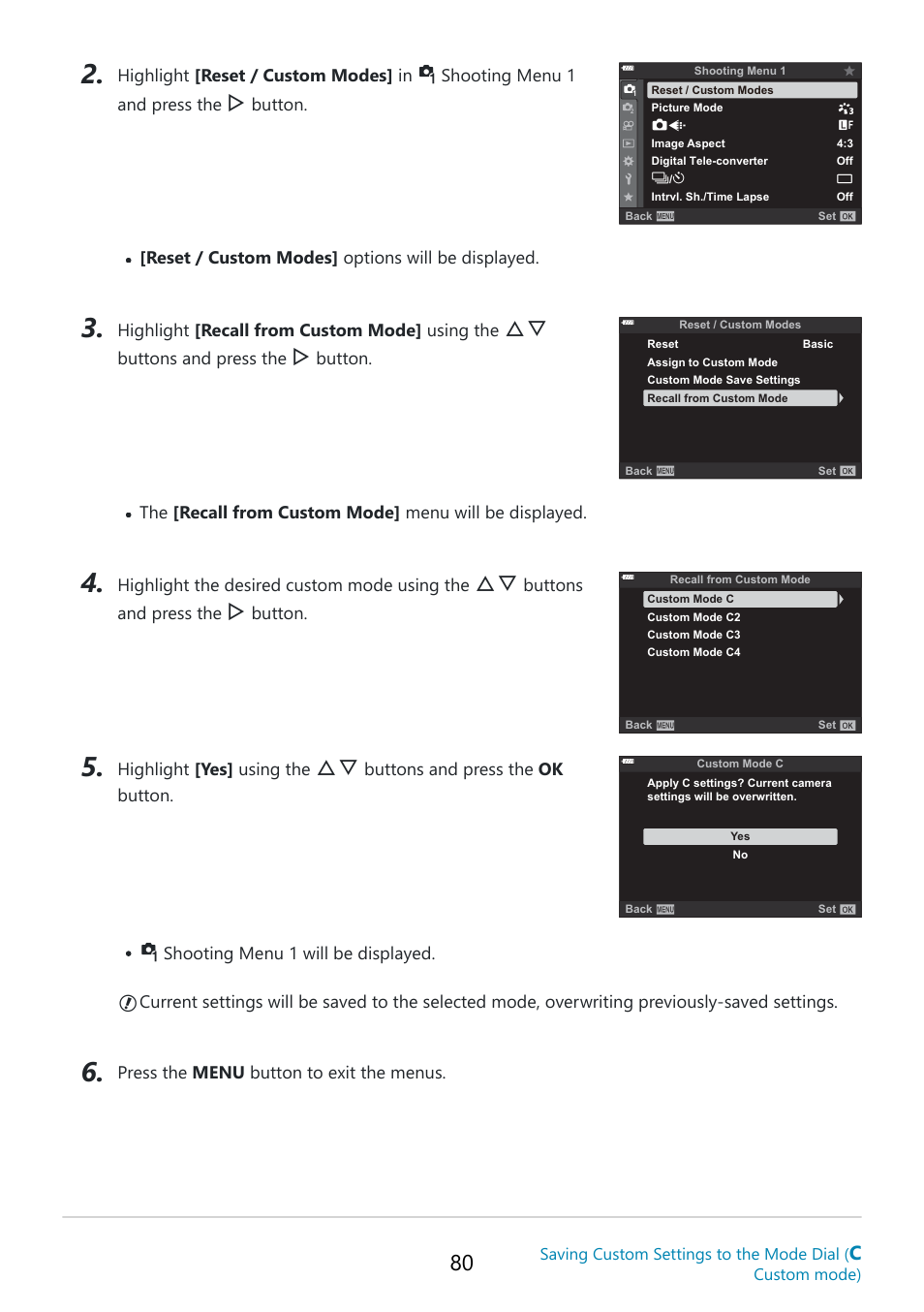 OM SYSTEM OM-5 Mirrorless Camera with 12-45mm f/4 PRO Lens (Silver) User Manual | Page 80 / 467