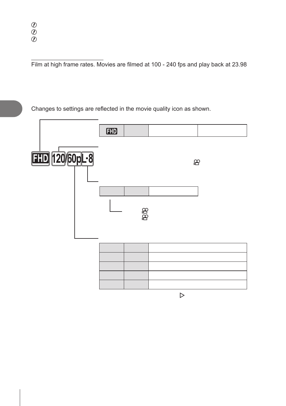 Shooting settings | OM SYSTEM OM-1 Mirrorless Camera User Manual | Page 142 / 342