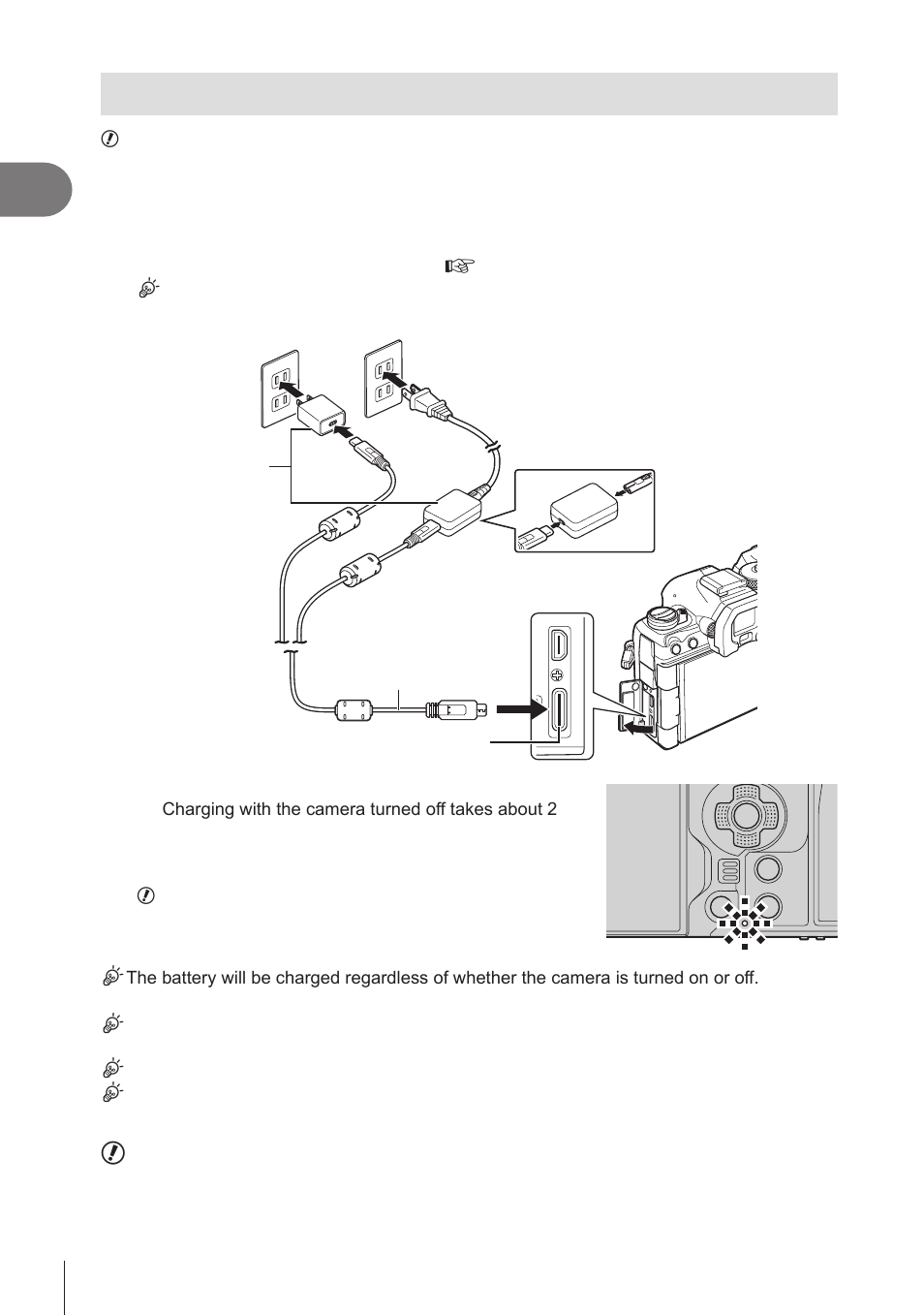 P. 22, 23, 283, 287, Preparation | OM SYSTEM OM-1 Mirrorless Camera User Manual | Page 22 / 342