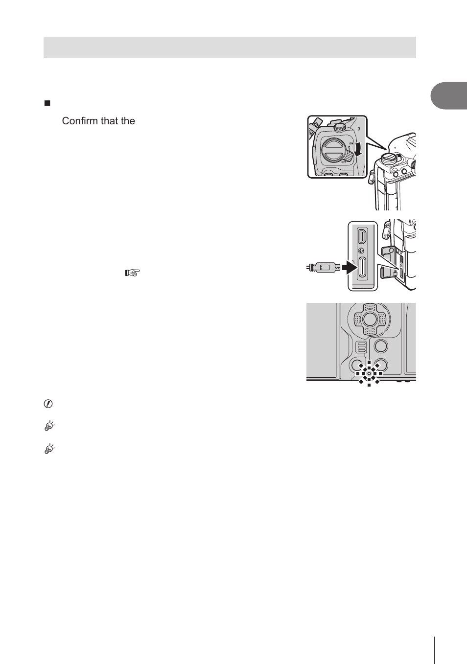 Charging the battery using a usb device, P. 23 | OM SYSTEM OM-1 Mirrorless Camera User Manual | Page 23 / 342