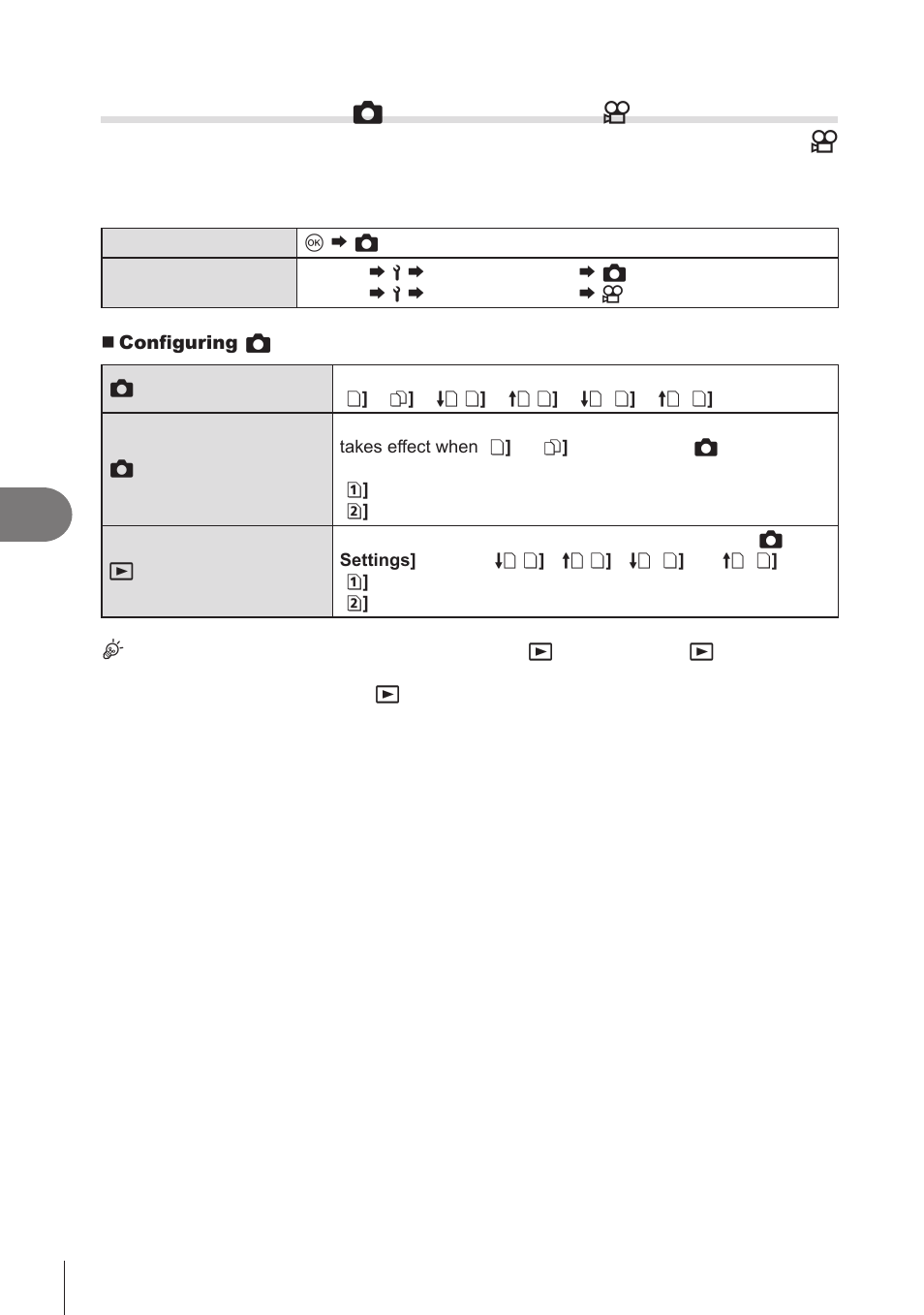 Setting the card to record to, Card slot settings, Card | Slot settings), Card slot settings)” (p. 242), P. 242, Slot] (p. 242), Pa s m b, Setting up the camera | OM SYSTEM OM-1 Mirrorless Camera User Manual | Page 242 / 342