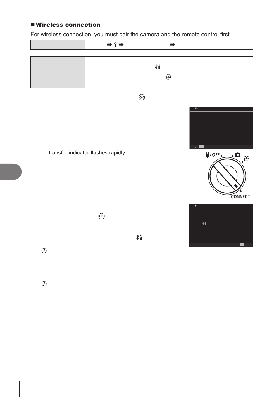 P. 280, Connecting the camera to external devices, 280 en | Select [start pairing] and press the q button | OM SYSTEM OM-1 Mirrorless Camera User Manual | Page 280 / 342