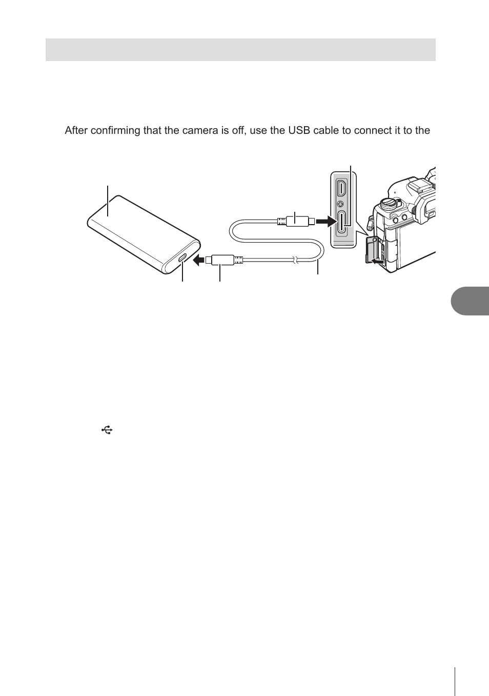 Powering the camera via usb (usb power delivery), P. 287 | OM SYSTEM OM-1 Mirrorless Camera User Manual | Page 287 / 342