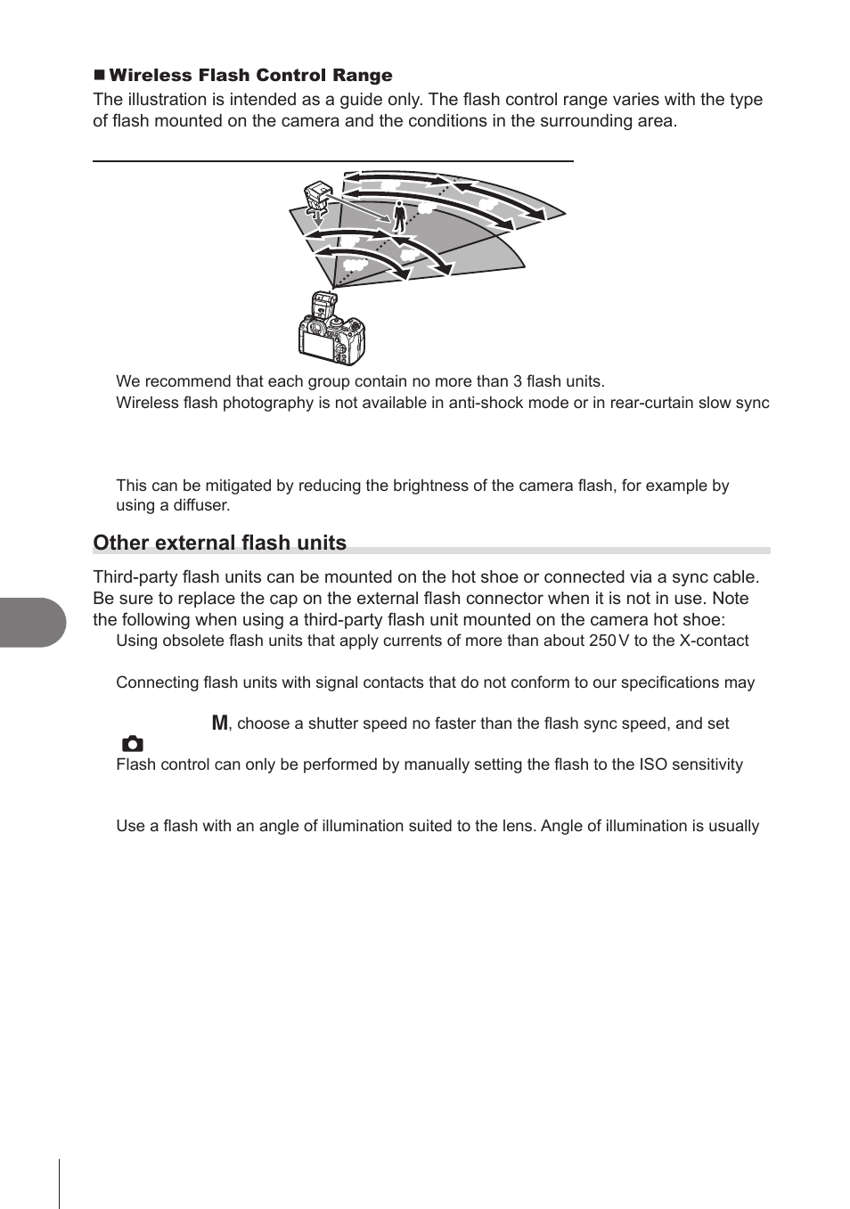 Other external flash units, Information, 300 en | OM SYSTEM OM-1 Mirrorless Camera User Manual | Page 300 / 342