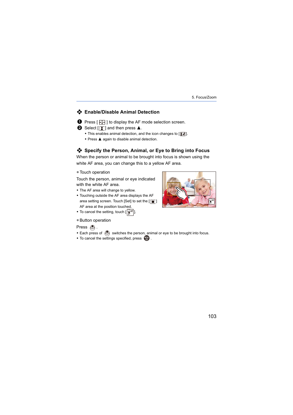 Etection is enabled | Panasonic Lumix S5 Mirrorless Camera User Manual | Page 103 / 570