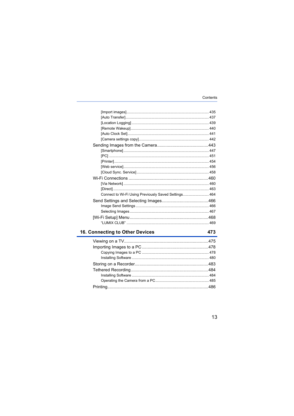 Connecting to other devices 473 | Panasonic Lumix S5 Mirrorless Camera User Manual | Page 13 / 570