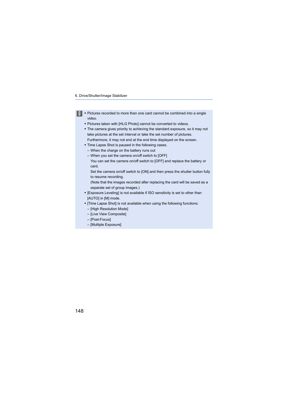 Panasonic Lumix S5 Mirrorless Camera User Manual | Page 148 / 570