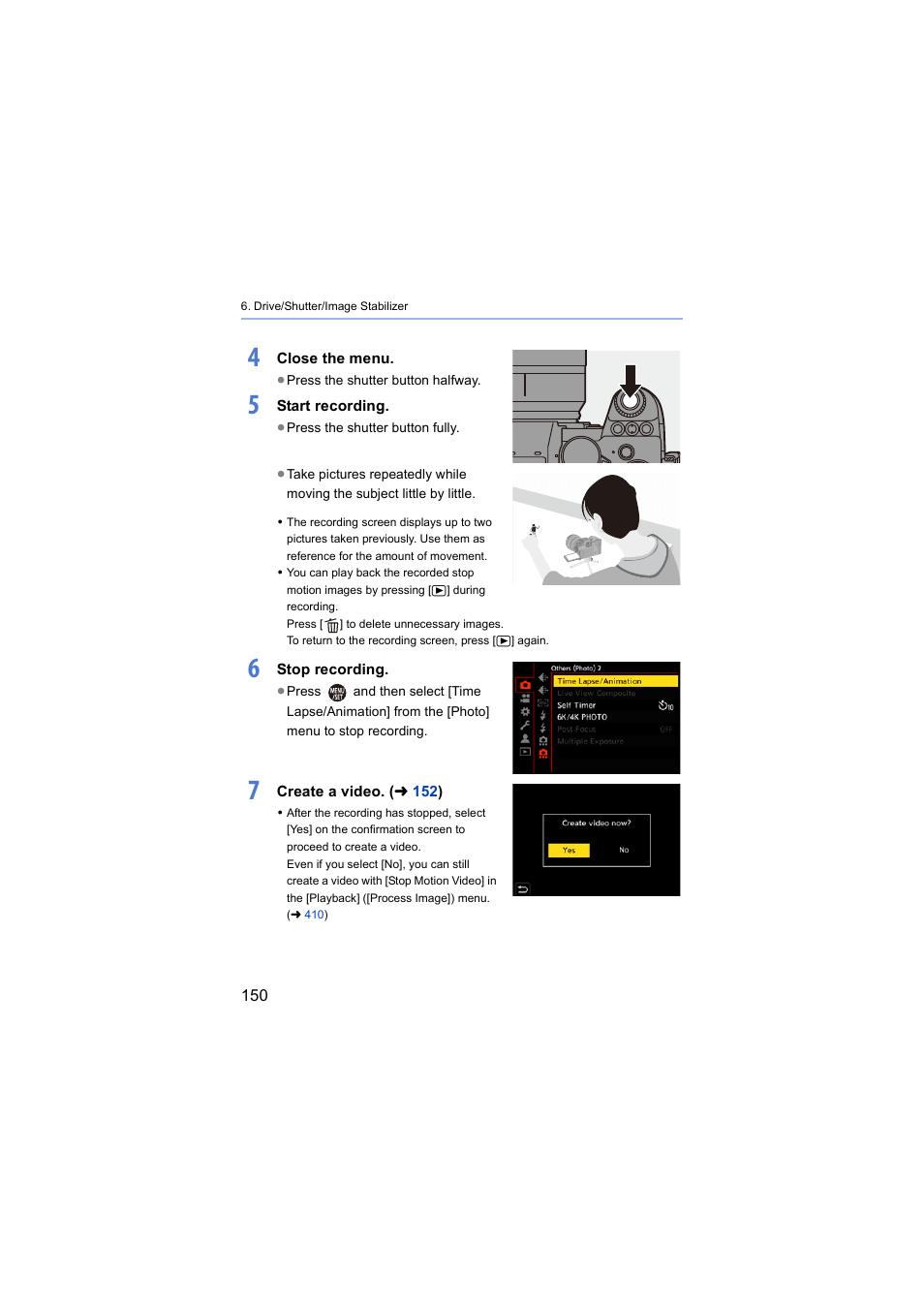 Panasonic Lumix S5 Mirrorless Camera User Manual | Page 150 / 570