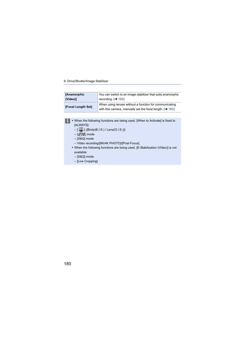 Panasonic Lumix S5 Mirrorless Camera User Manual | Page 180 / 570