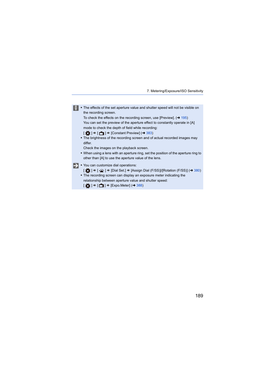 Panasonic Lumix S5 Mirrorless Camera User Manual | Page 189 / 570