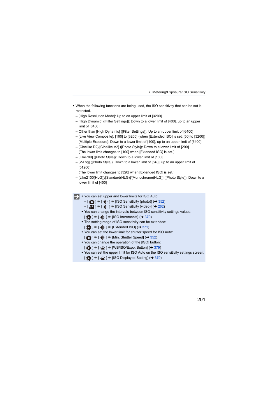 Panasonic Lumix S5 Mirrorless Camera User Manual | Page 201 / 570