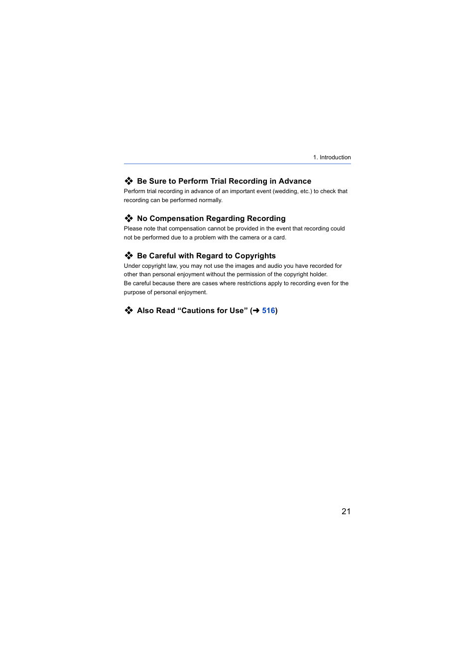 Panasonic Lumix S5 Mirrorless Camera User Manual | Page 21 / 570