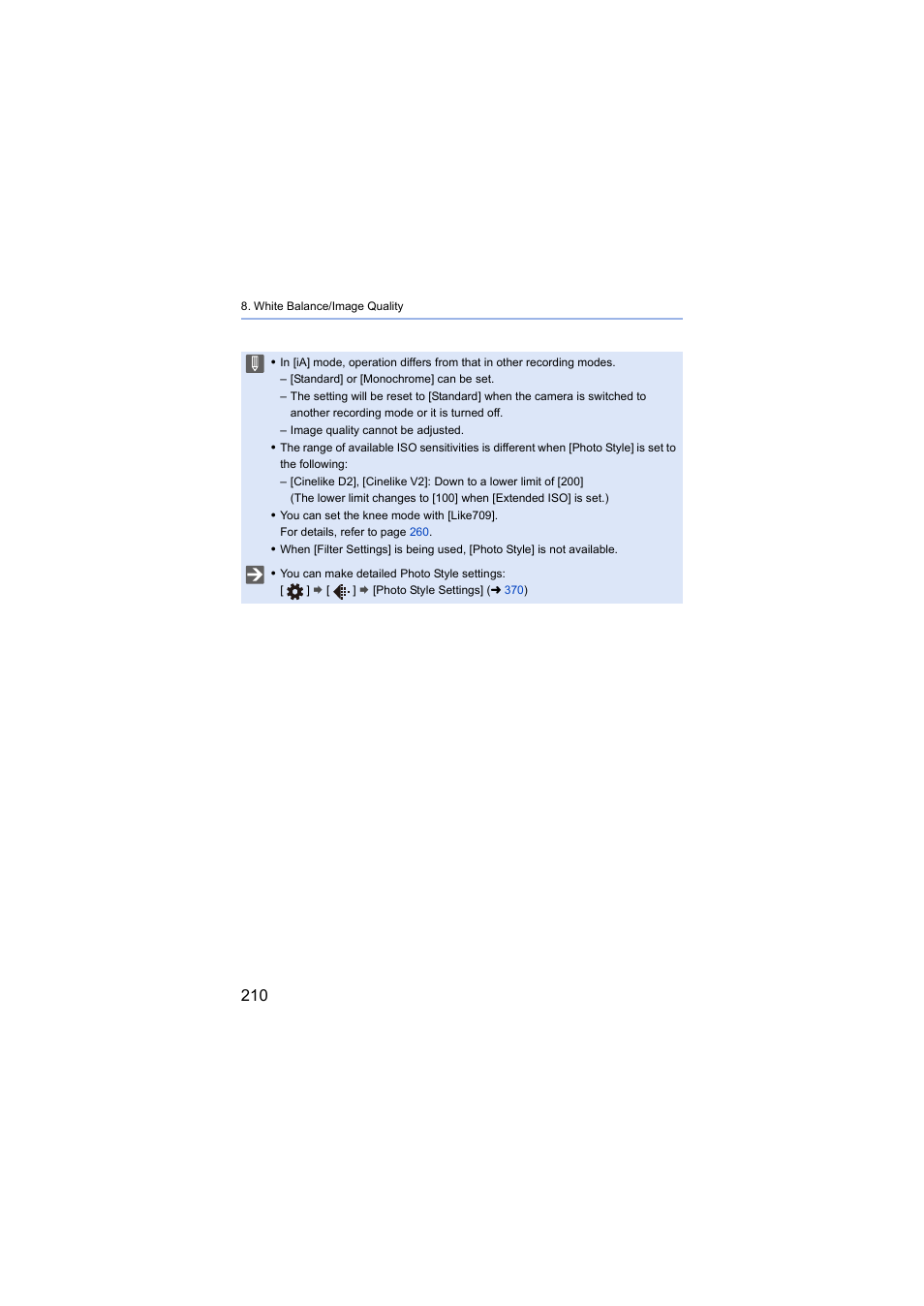 Panasonic Lumix S5 Mirrorless Camera User Manual | Page 210 / 570