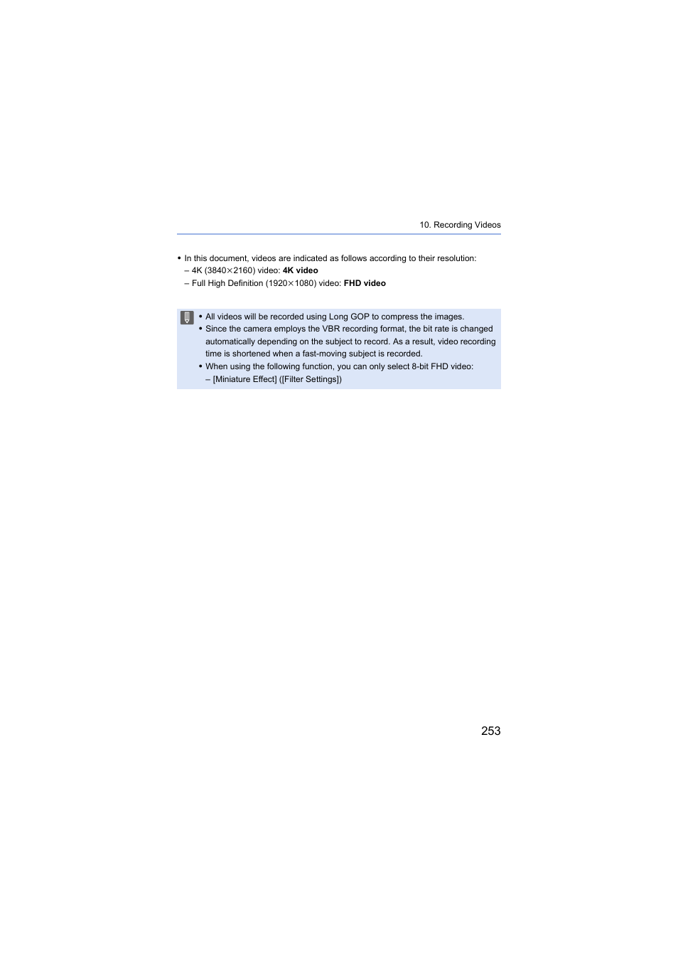 Panasonic Lumix S5 Mirrorless Camera User Manual | Page 253 / 570
