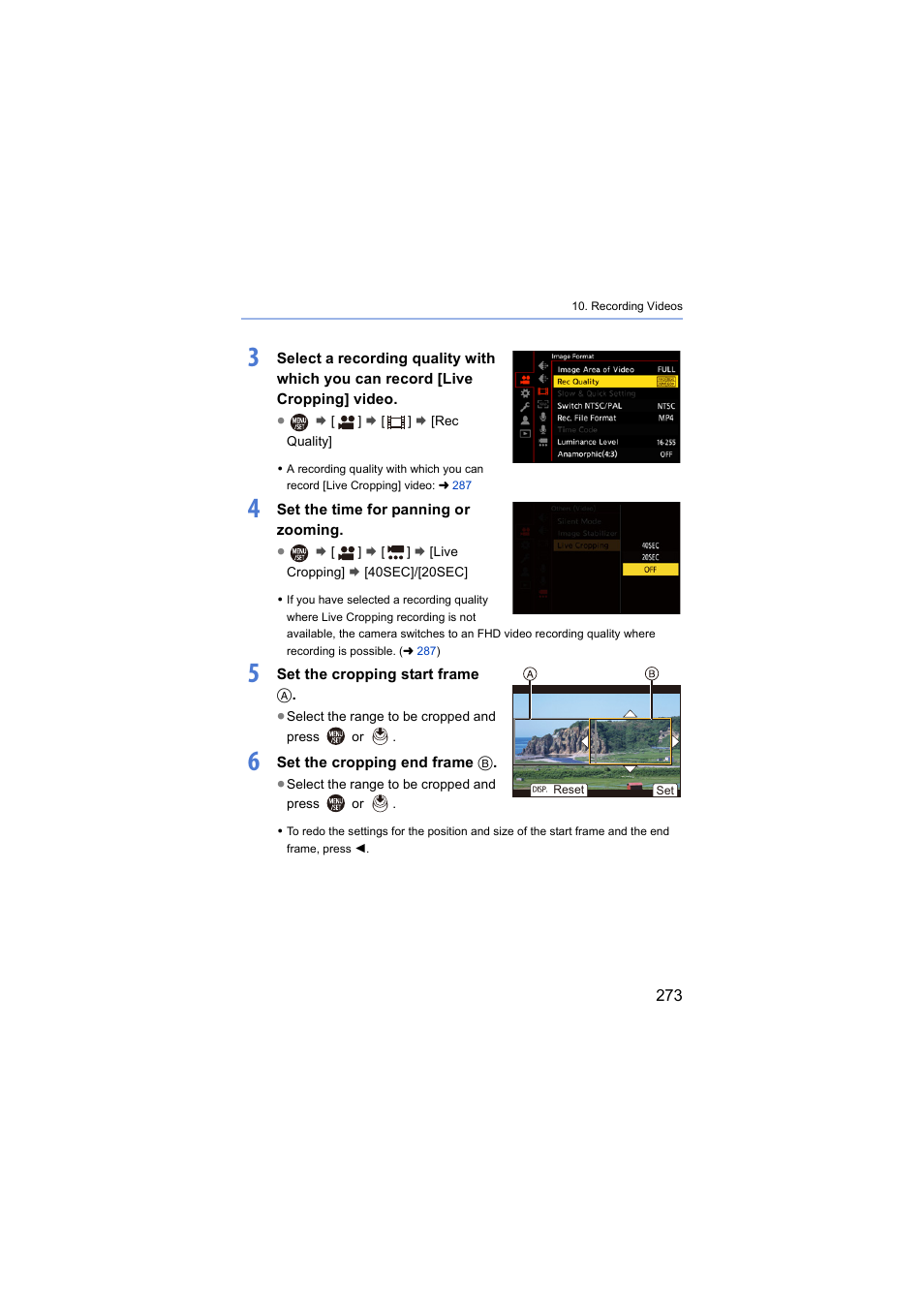 Panasonic Lumix S5 Mirrorless Camera User Manual | Page 273 / 570