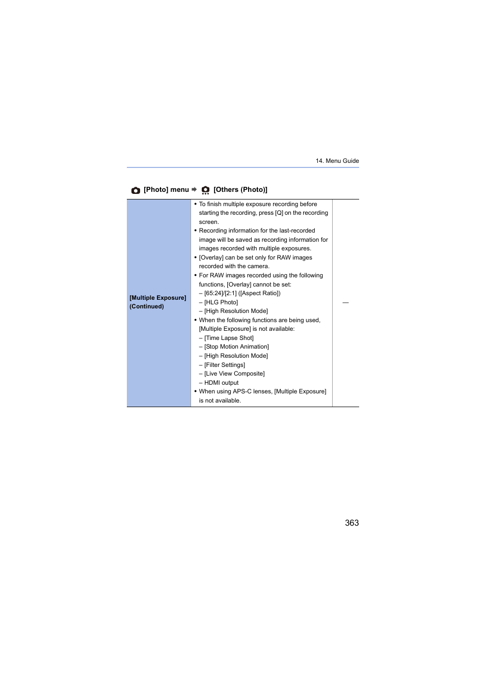 Panasonic Lumix S5 Mirrorless Camera User Manual | Page 363 / 570