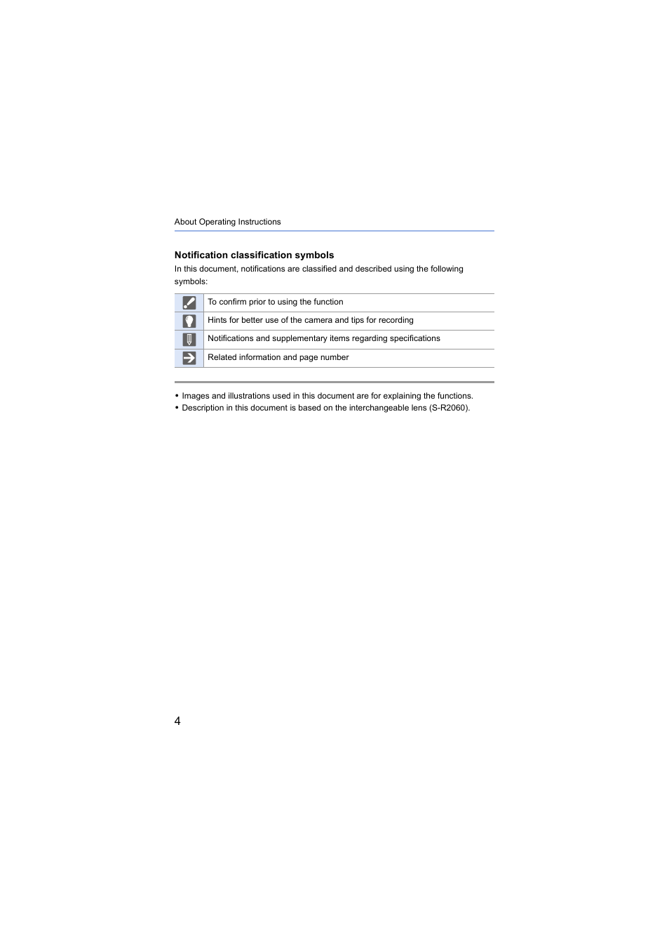 Panasonic Lumix S5 Mirrorless Camera User Manual | Page 4 / 570